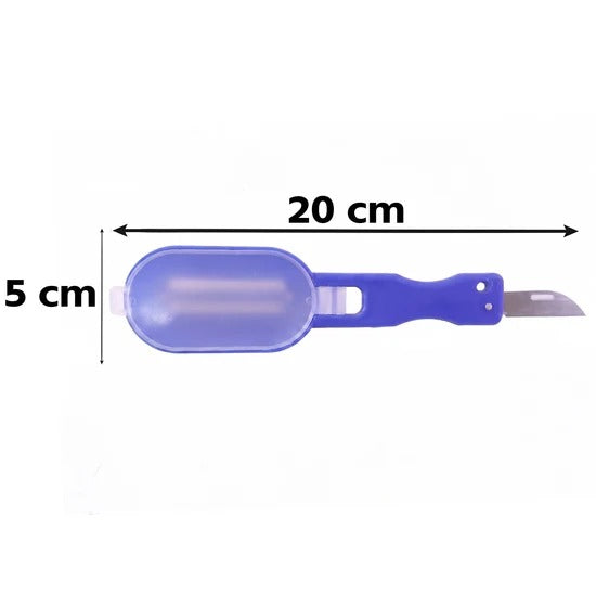 Fish Scaler Scraper with Lid Scale Remover Skin Cleaner for Kitchen (1 Pc)