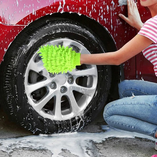 Microfiber Chenille Wash Glove for vehicle Cleaning