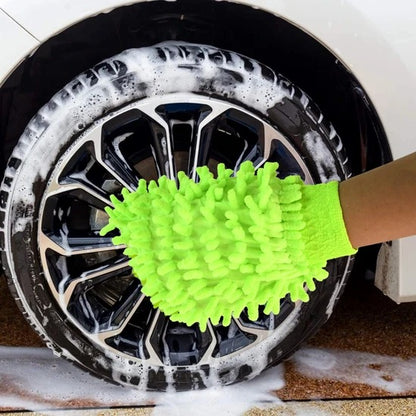 Microfiber Chenille Wash Glove for vehicle Cleaning