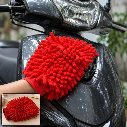 Microfiber Chenille Wash Glove for vehicle Cleaning