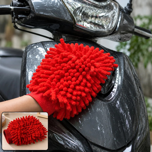 Microfiber Chenille Wash Glove for vehicle Cleaning