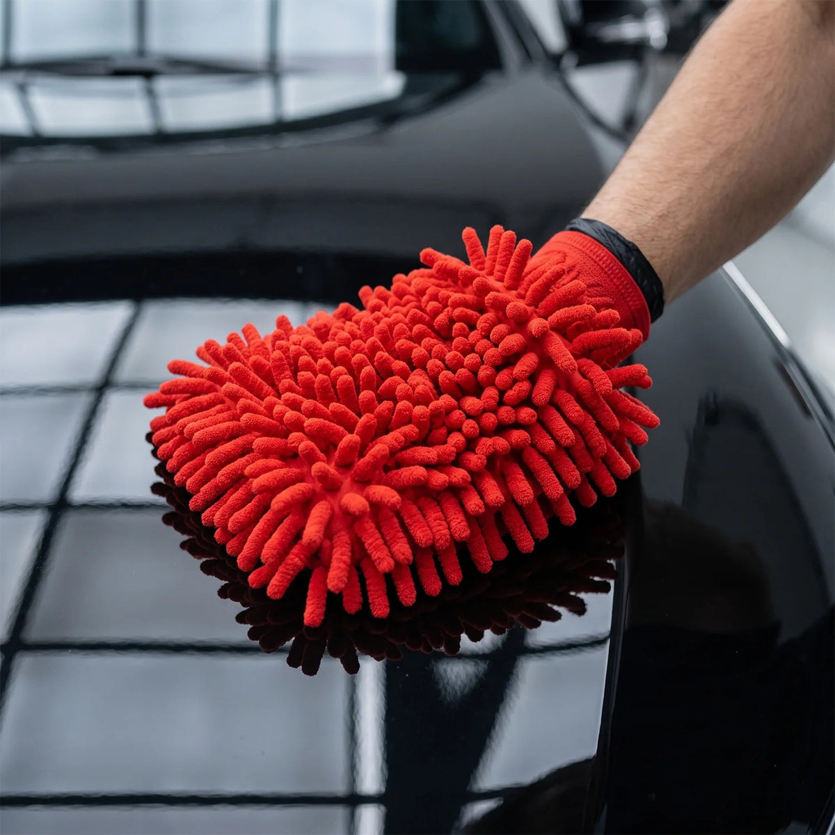 Microfiber Chenille Wash Glove for vehicle Cleaning